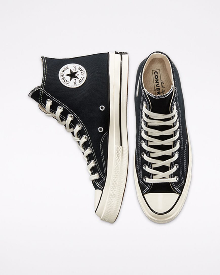 Dámské Boty Vysoké Converse Chuck 70 Vintage Platene Černé | CZ SFBC96